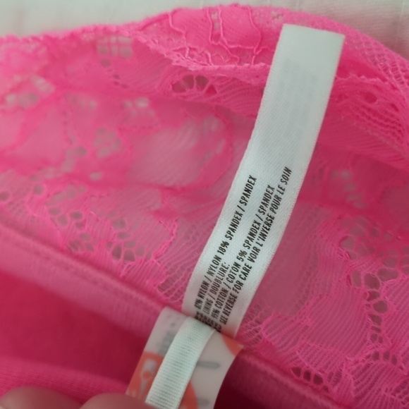 Free People laced Pink Tube Top brallet - Picture 7 of 7